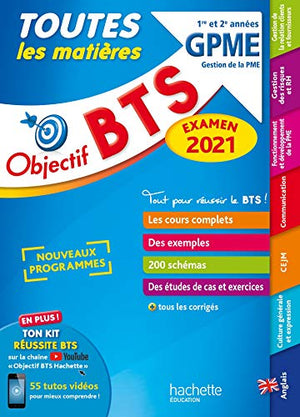 Toutes les matières BTS 1re et 2e année GPME