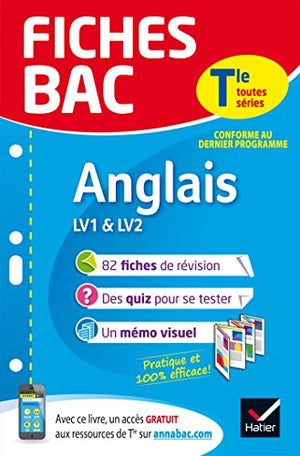 Fiches Bac Anglais Tle (LV1 & LV2)