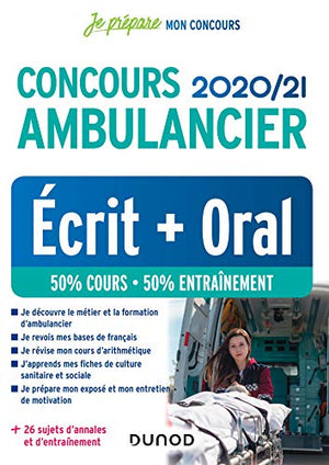 Concours ambulancier 2020/21 - Écrit + Oral