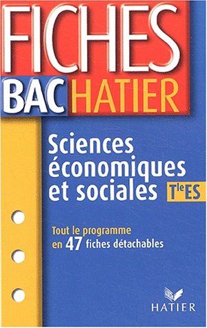 Fiches bac : Sciences économiques et sociales, terminales ES