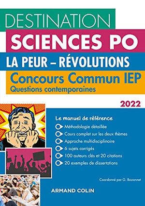 Destination Sciences Po Questions contemporaines 2022 - Concours commun IEP