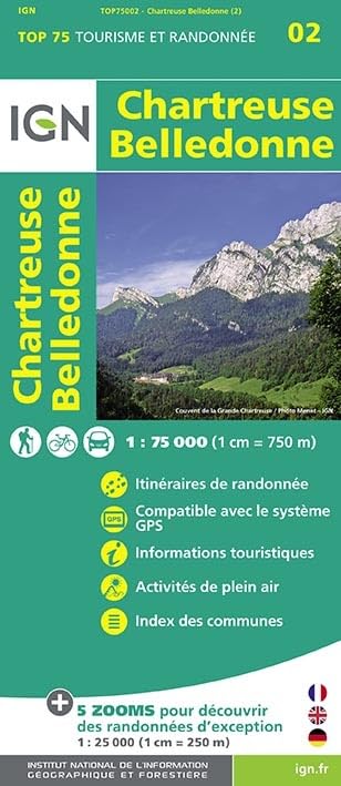 Top75002 Chartreuse/Belledonne 1/75.000