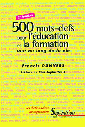 500 mots-clefs pour l'éducation et la formation tout au long de la vie