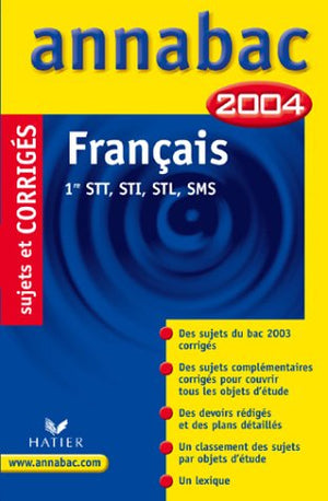 Français 1ère STT, STI, STL, SMS