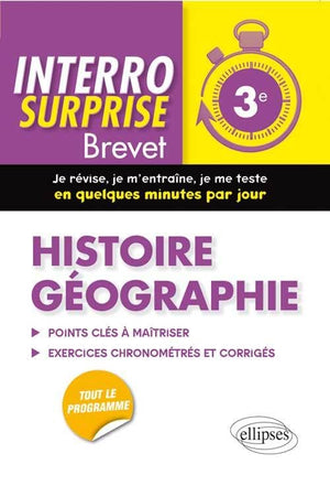 Interro surprise Brevet Histoire Géographie Troisième