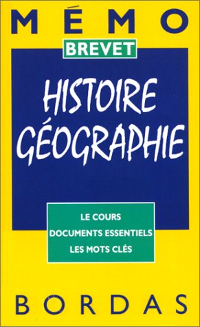 MEMO BREV HIST GEOGR (Ancienne Edition)