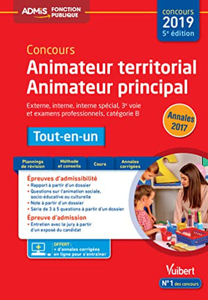 Concours Animateur territorial et Animateur principal - Catégorie B - Tout-en-un