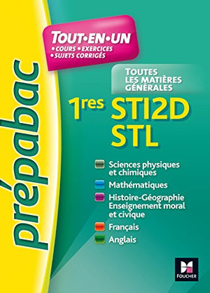 Prépabac tout-en-un 1res STI2D-STL