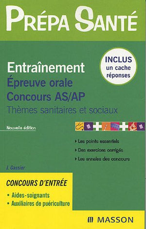 Entraînement épreuve orale Concours AS/AP