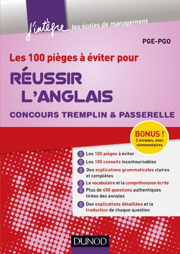 Les 100 pièges à éviter pour réussir l'anglais: Concours Tremplin et Passerelle