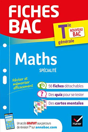 Fiches bac Maths Tle (spécialité) - Bac 2024