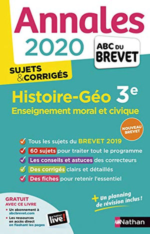 Annales ABC du Brevet 2020 Histoire-Géographie-EMC