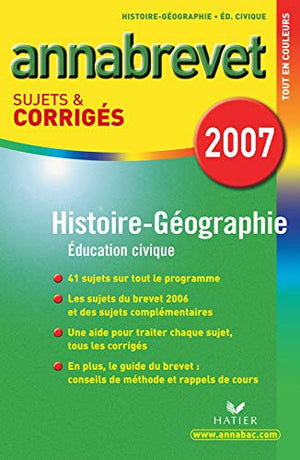 Histoire Géographie Education civique