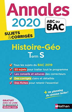 Annales ABC du Bac 2020 Histoire-Géographie Term S