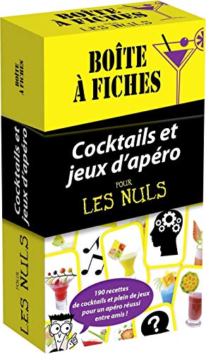 Boîte à fiches Cocktails et jeux d'apéro Pour les Nuls