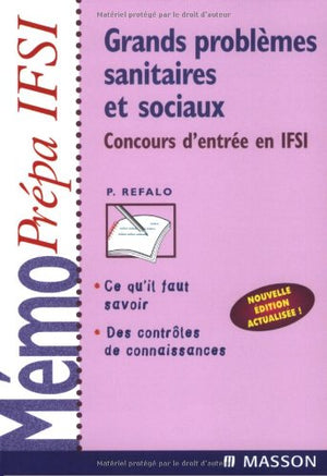 Grands problèmes sanitaires et sociaux: Concours d'entrée en IFSI