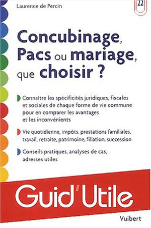 Concubinage, pacs ou mariage, que choisir ?