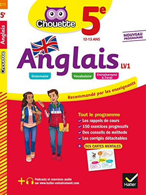 Anglais 5e - LV1 (A1+, A2): cahier d'entraînement et de révision