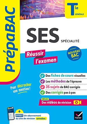 Prépabac Réussir l'examen - SES Tle générale (spécialité) - Bac 2025