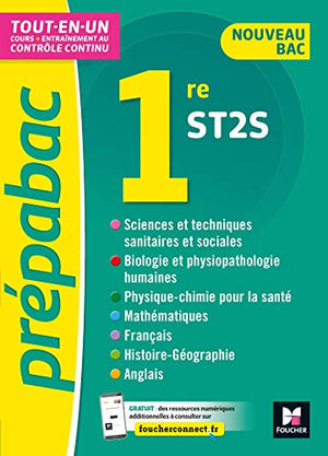 PREPABAC 1re ST2S -Bac 2022 - Toutes les matières - Cours et contrôle continu