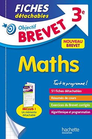 Maths 3e: Fiches détachables