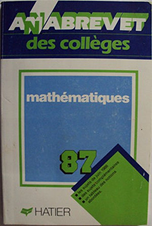 Annabrevet / brevet des collèges 1987