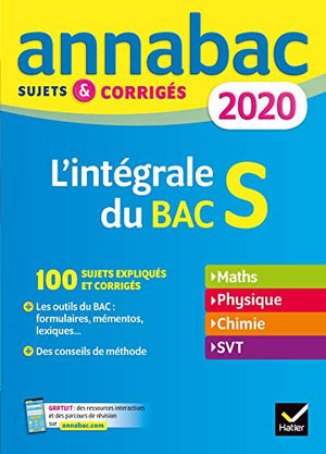 Annales Annabac 2020 L'intégrale Bac S