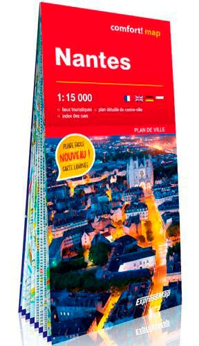 Nantes 1/15.000 (Carte Laminée Grand Format)