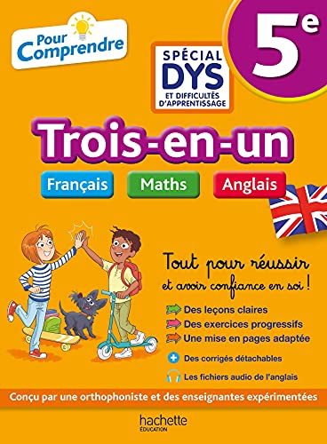 5e Spécial DYS (dyslexie) et difficultés d'apprentissage : Français - Maths - Anglais