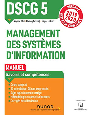 DSCG 5 Management des systèmes d'information - Manuel - Réforme 2019/2020