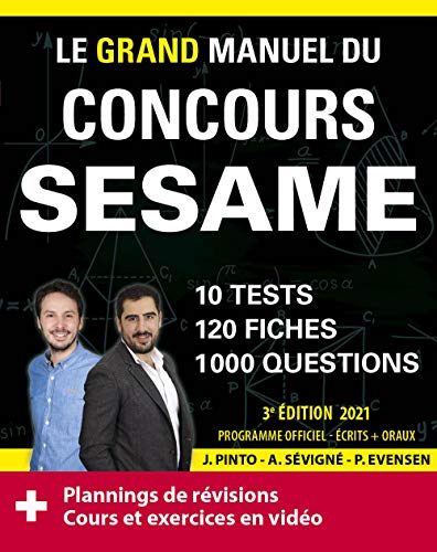 Le grand manuel du concours SESAME: 10 tests, 120 fiches, 120 vidéos de cours, 1000 questions