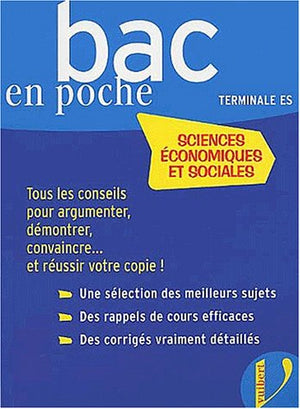 Sciences économiques et sociales série ES