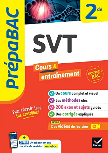 Prépabac SVT 2de: nouveau programme de Seconde