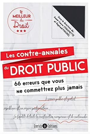 Les contre-annales du droit public