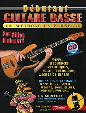 DÉBUTANT GUITARE BASSE LIVRE + CD