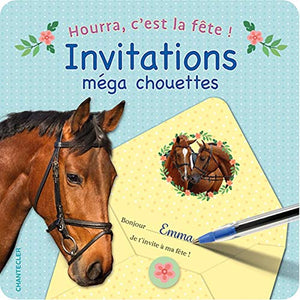 Chevaux -Hourra, c'est la fête! Invitations méga chouettes