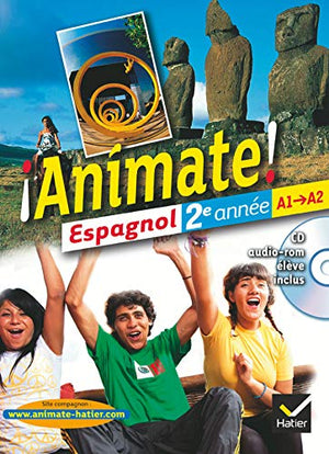 Animate espagnol 2e année éd. 2012 - Manuel de l'élève + CD audio-rom