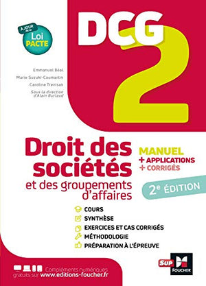 DCG 2 - Droit des sociétés et autres groupements d'affaires