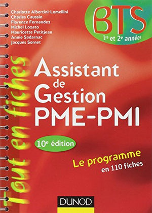 Assistant de gestion PME-PMI - en 110 fiches - 10e édition: en 110 fiches