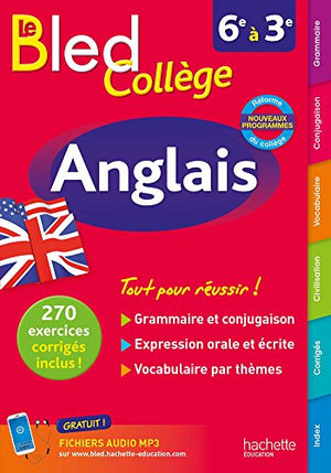 Anglais 6e à 3e Le Bled Collège