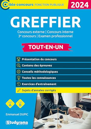 Greffier 2020 Tout-en-un: Présentation du concours