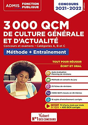 3000 QCM de culture générale et d'actualité, Concours et examens