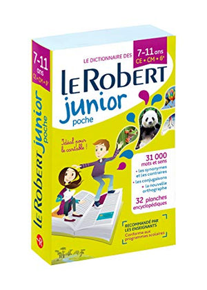 Dictionnaire Le Robert Junior Poche