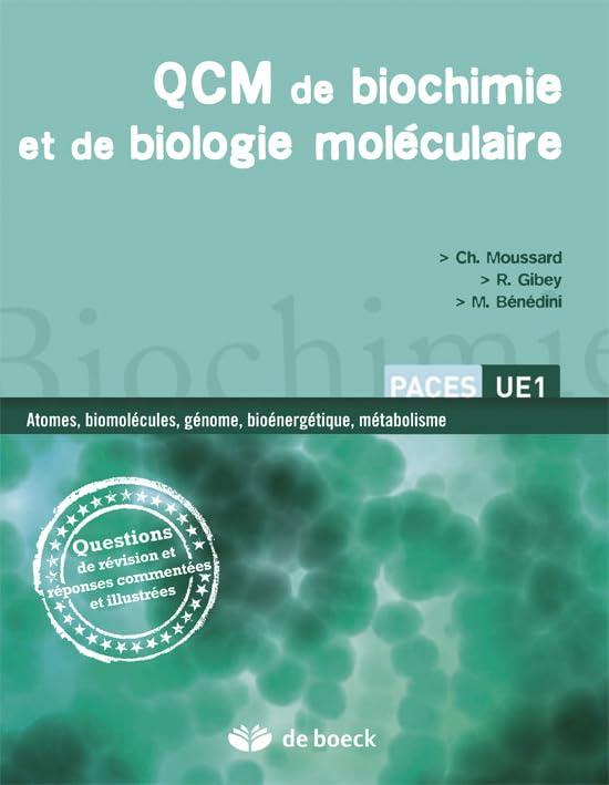 Qcm de biochimie et biologie moléculaire
