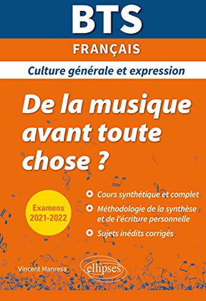 BTS de la musique avant toute chose - Culture générale et expression