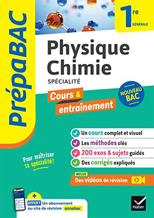 Prépabac physique-chimie 1re générale (spécialité)