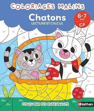 Coloriages malins - Lecture et calcul CP