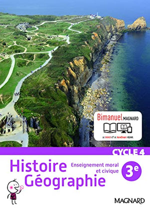 Histoire géographie, enseignement moral et civique 3e cycle 4