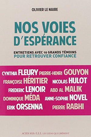 Nos voies d'espérance