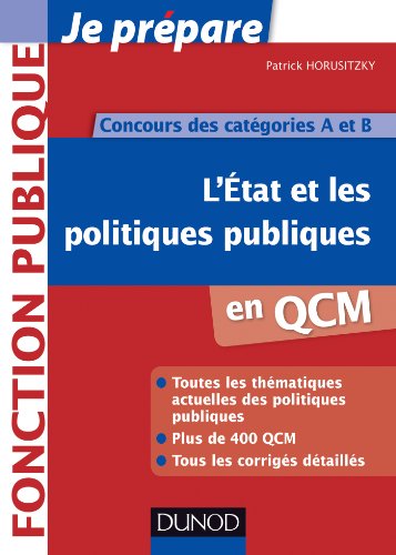 L'Etat et les politiques publiques en QCM